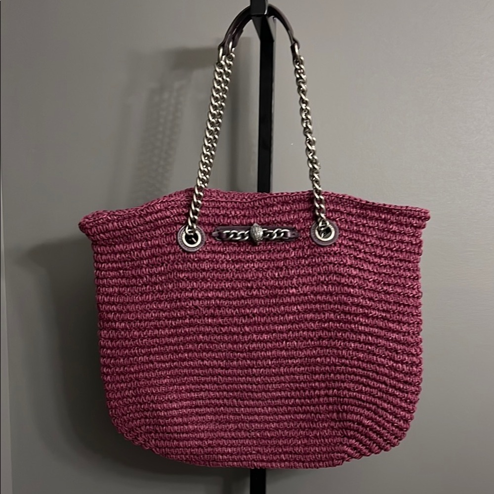 Kurt Geiger Chelsea Raffia Tote
